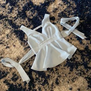 Lightweight blue v neck